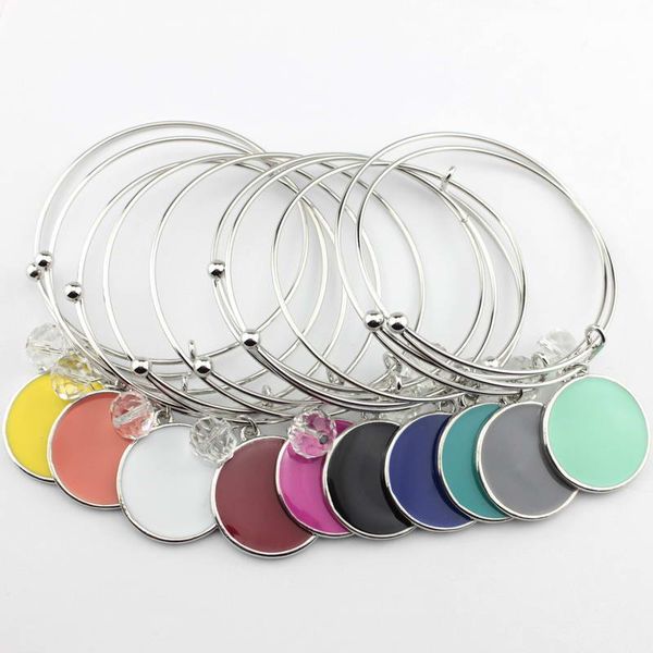 2018 rhodium plated initial blanks bangle fashion monogram blanks charm bangles enamel flat round disc engraved bangle bracelet adjustable, Golden;silver
2018 rhodium plated initial blanks bangle fashion monogram blanks charm bangles enamel flat round disc engraved bangle bracelet adjustable, Golden;silver
