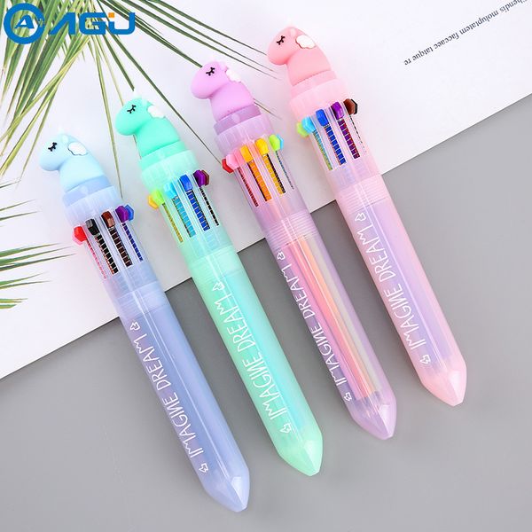 aagu 1pc pen with 10color kawaii multicolor ballpoint pen school office supply gift stationery multi function ball papelaria
aagu 1pc pen with 10color kawaii multicolor ballpoint pen school office supply gift stationery multi function ball papelaria