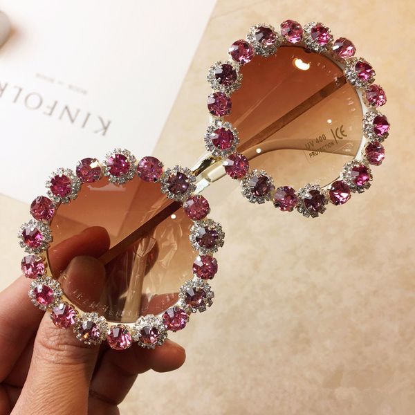 fashion brand designer round sunglasses women luxury red rhinestone oversize beach sun glasses female vintage shades oculos, White;black
fashion brand designer round sunglasses women luxury red rhinestone oversize beach sun glasses female vintage shades oculos, White;black