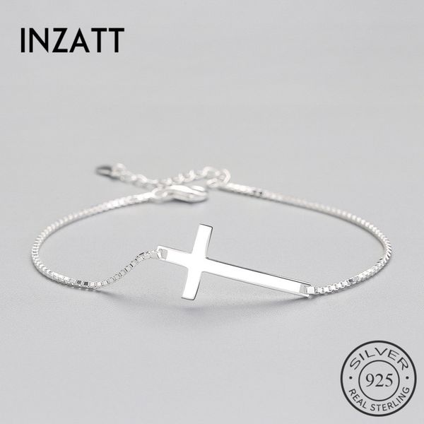 inzatt authentic 925 sterling silver classic ethnic cross bracelet minimalist fine jewelry for women party trendy accessories, Golden;silver
inzatt authentic 925 sterling silver classic ethnic cross bracelet minimalist fine jewelry for women party trendy accessories, Golden;silver
