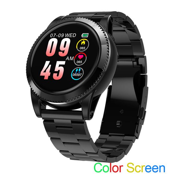 stainless steel smart watch mens android ios heart rate fitness bracelet blood pressure fitness tracker color screen wristwatch, Slivery;brown
stainless steel smart watch mens android ios heart rate fitness bracelet blood pressure fitness tracker color screen wristwatch, Slivery;brown