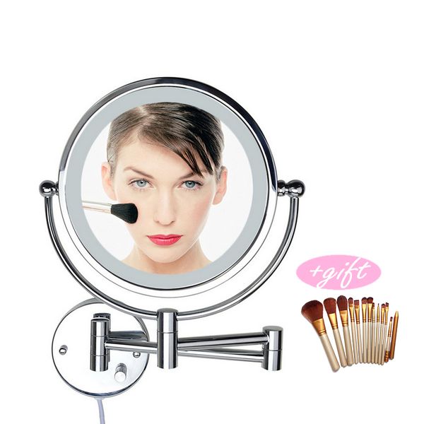 professional 8 inch led light wall-mounted folding cosmetic mirror 5x magnifying led makeup mirror bathroom for gift
professional 8 inch led light wall-mounted folding cosmetic mirror 5x magnifying led makeup mirror bathroom for gift