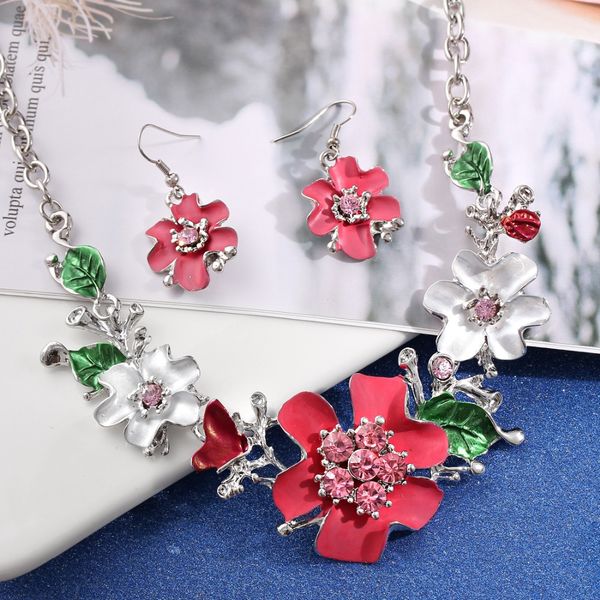 hesiod fashion silver chain rose flower chunky necklace earrings for women wedding flower jewelry sets romantic
hesiod fashion silver chain rose flower chunky necklace earrings for women wedding flower jewelry sets romantic