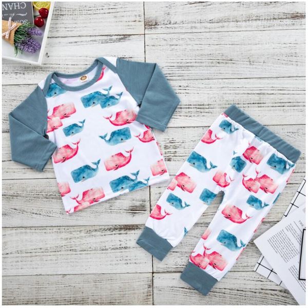 boy girl whale printed long sleeve t-shirt and pants set baby spring and autumn t-shirt suit two pieces kids cartoon clothes zht 079, White
boy girl whale printed long sleeve t-shirt and pants set baby spring and autumn t-shirt suit two pieces kids cartoon clothes zht 079, White
