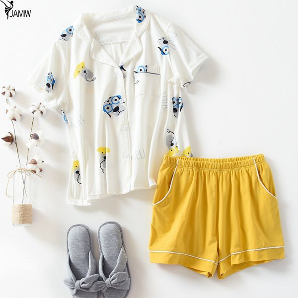 cartoon dog color matching cute cotton short-sleeved shorts suit pajamas home clothing women, Blue;gray
cartoon dog color matching cute cotton short-sleeved shorts suit pajamas home clothing women, Blue;gray