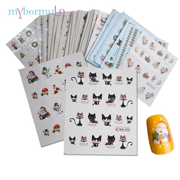 mybormula 44 pcs/set christmas snowman cat winter sticker nail art sticker set nail water decals diy art decorations, Black
mybormula 44 pcs/set christmas snowman cat winter sticker nail art sticker set nail water decals diy art decorations, Black