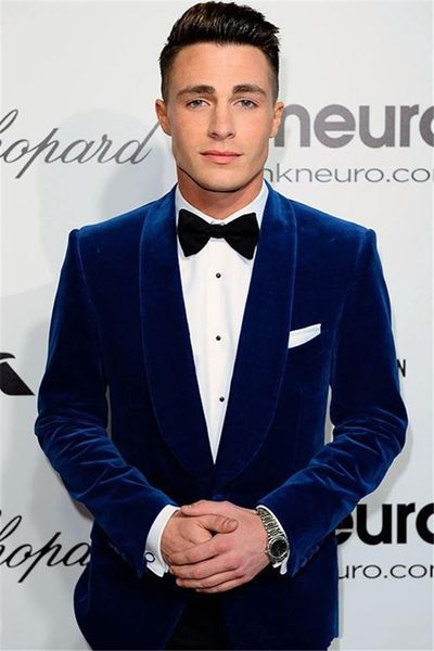 custom made royal blue velvet wedding groom tuxedos two piece prom party suit shawl lapel mens wedding suits (jacket+pants+tie), Black;gray
custom made royal blue velvet wedding groom tuxedos two piece prom party suit shawl lapel mens wedding suits (jacket+pants+tie), Black;gray