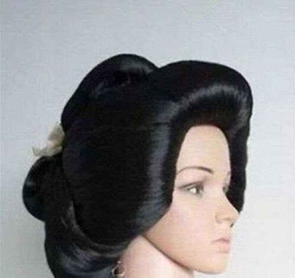 women's peruca the parrucca no lace front ladies retro palace black geisha plate hair anime cosplay wig good cos, Black;brown
women's peruca the parrucca no lace front ladies retro palace black geisha plate hair anime cosplay wig good cos, Black;brown