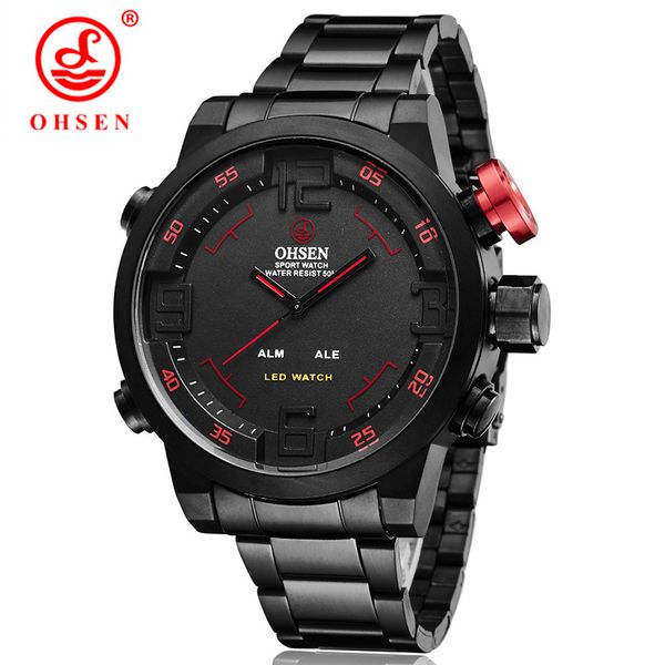ohsen quartz digital men watches waterproof full steel led wristwatch mens sports watch gifts relogio masculino, Slivery;brown
ohsen quartz digital men watches waterproof full steel led wristwatch mens sports watch gifts relogio masculino, Slivery;brown
