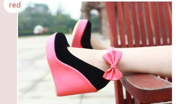 send korean fashion slope heel high heel 2018 spring new style shallow mouth women's shoes, Black
send korean fashion slope heel high heel 2018 spring new style shallow mouth women's shoes, Black