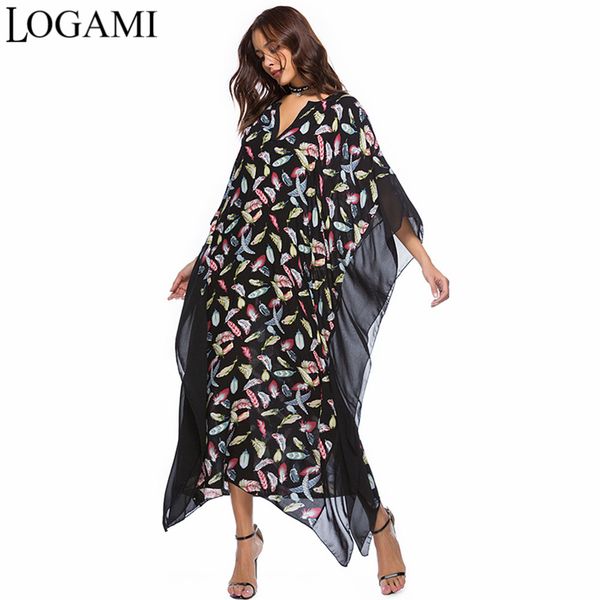 logami v neck bat sleeve dress woman spring summer beach dress 2018 long maxi print dresses robe ete, White;black
logami v neck bat sleeve dress woman spring summer beach dress 2018 long maxi print dresses robe ete, White;black