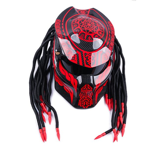 Full face carbon fiber motorcycle helmet iron blood warrior demon night motorbike helmet per onality harley braid riding
Full face carbon fiber motorcycle helmet iron blood warrior demon night motorbike helmet per onality harley braid riding