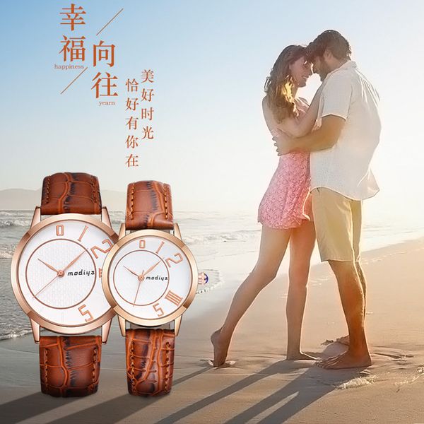 2018 new styles of lovers leather watches rose watchcase creative design fashionable men quartz watch women's leisure wristwatch, Slivery;brown
2018 new styles of lovers leather watches rose watchcase creative design fashionable men quartz watch women's leisure wristwatch, Slivery;brown
