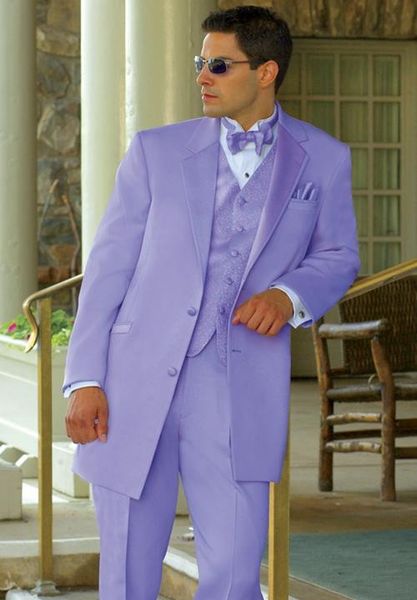 

new style groomsmen notch lapel groom tuxedos purple men suits wedding/prom man blazer/bridegroom(jacket+pants+vest+tie)m638, Black;gray