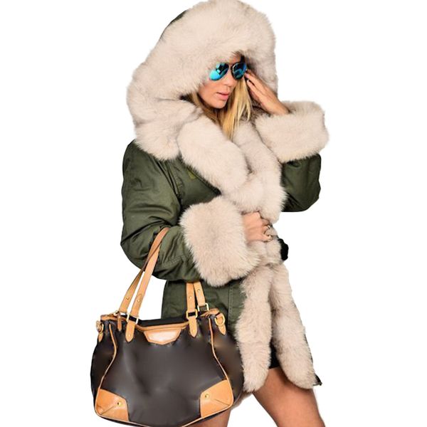 women parka long coat winter thick warm faux fur collar hooded jacket overcoat fashion ladies hairy fur parkas outwear 4xl, Black
women parka long coat winter thick warm faux fur collar hooded jacket overcoat fashion ladies hairy fur parkas outwear 4xl, Black