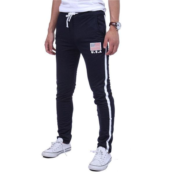 2018 new men gyms sports pants casual elastic trousers skinny american flag printing sweatpants jogger pants m-xxl, Black;red
2018 new men gyms sports pants casual elastic trousers skinny american flag printing sweatpants jogger pants m-xxl, Black;red