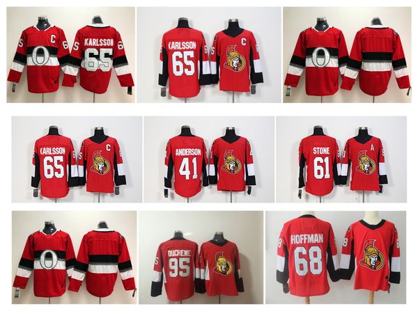 100th classic ottawa senators hockey jersey 68 mike hoffman 65 erik karlsson 95 matt duchene 61 mark stone 41 craig anderson stitched jersey, Black;red
100th classic ottawa senators hockey jersey 68 mike hoffman 65 erik karlsson 95 matt duchene 61 mark stone 41 craig anderson stitched jersey, Black;red