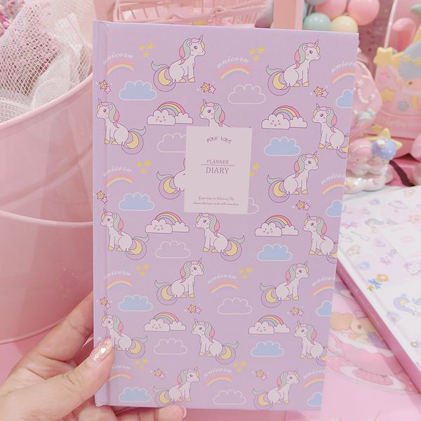 dream unicorn hardcover notebook planner diary kawaii colorful inner paper notepad school cute stationery gift, Purple;pink
dream unicorn hardcover notebook planner diary kawaii colorful inner paper notepad school cute stationery gift, Purple;pink