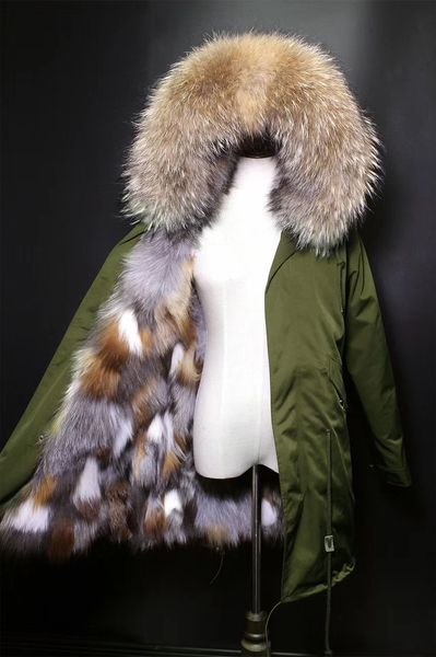 thick warm fur liner 2017 waterproof long parkas winter jacket women parka real natural fur coat raccoon collar, Black
thick warm fur liner 2017 waterproof long parkas winter jacket women parka real natural fur coat raccoon collar, Black