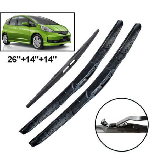 car 2pcs front or 1pcs rear windscreen wiper blades kit fit for honda jazz ge6 ge8 gk 2009-2017
car 2pcs front or 1pcs rear windscreen wiper blades kit fit for honda jazz ge6 ge8 gk 2009-2017