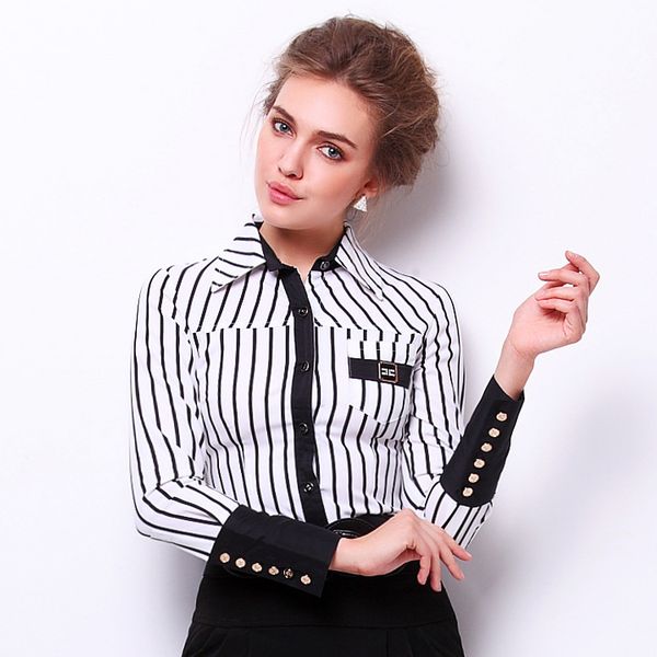 2017 women stripes cotton office wear body blouse shirt ladies slim long sleeve red balck one piece body shirt, White
2017 women stripes cotton office wear body blouse shirt ladies slim long sleeve red balck one piece body shirt, White