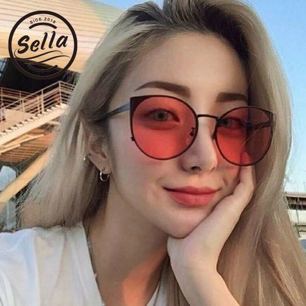sella fashion women summer vintage cateye reflective sunglasses female mirror lens oversized round tint red lens sun glasses, White;black
sella fashion women summer vintage cateye reflective sunglasses female mirror lens oversized round tint red lens sun glasses, White;black