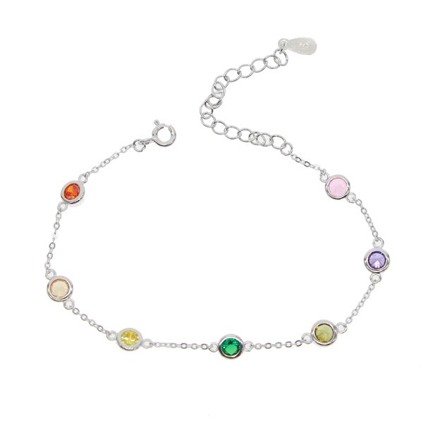 rainbow color cz station bracelet bezel round disk charm colorful summer gift 925 sterling silvelr mimniam chains for girl, Golden;silver
rainbow color cz station bracelet bezel round disk charm colorful summer gift 925 sterling silvelr mimniam chains for girl, Golden;silver