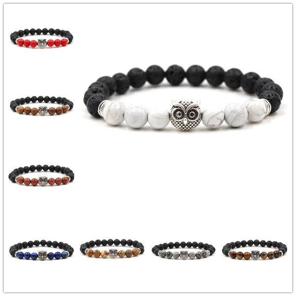 8mm black lava stone tiger's eye beads owl charms essential oil diffuser bracelet balance yoga pulseira feminina buddha jewelry, Golden;silver
8mm black lava stone tiger's eye beads owl charms essential oil diffuser bracelet balance yoga pulseira feminina buddha jewelry, Golden;silver