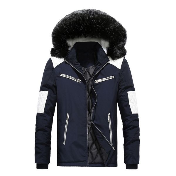 autumn and winter new men's cotton jacket thick warm casual coat hooded large fur collar down jacket windproof large size, Black
autumn and winter new men's cotton jacket thick warm casual coat hooded large fur collar down jacket windproof large size, Black