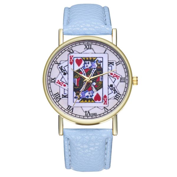 quartz watch poker king pattern litchi leather strap round dial quartz watches exquisite workmanship casual trendy high quality, Slivery;brown
quartz watch poker king pattern litchi leather strap round dial quartz watches exquisite workmanship casual trendy high quality, Slivery;brown