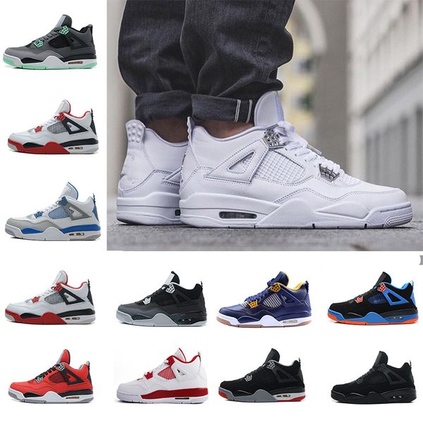 2018 men 4 basketball bred fire red black cat shoes military motosports blue alternate 89 pure money white cement royalty sneakers, White;red 
2018 men 4 basketball bred fire red black cat shoes military motosports blue alternate 89 pure money white cement royalty sneakers, White;red