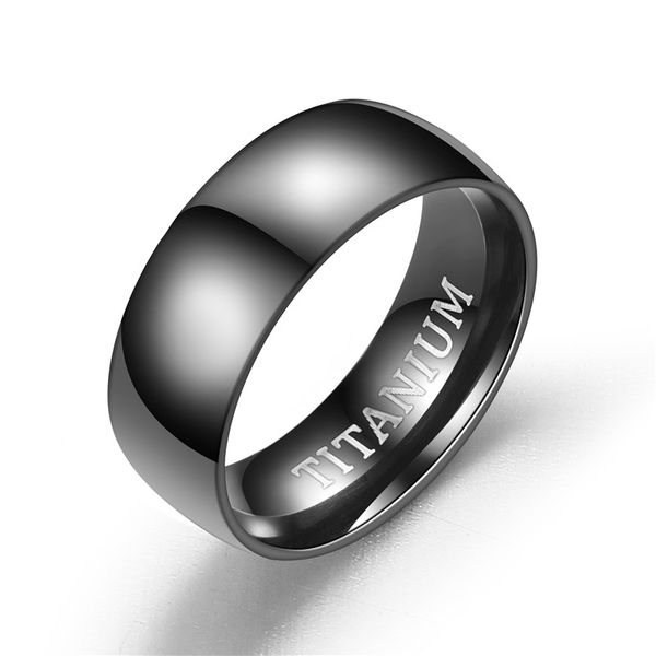 titanium steel comfort fit smooth surface wedding band classical men's band ring for men 8mm wide black color, Silver
titanium steel comfort fit smooth surface wedding band classical men's band ring for men 8mm wide black color, Silver