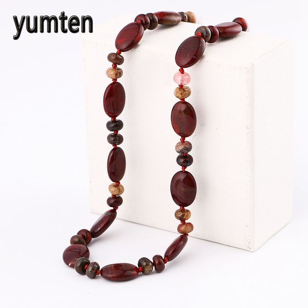 yumten red jasper necklace power natural stone crystal women jewelry jade statement sereia satan ras de cou tesbih vegan vintage, Silver
yumten red jasper necklace power natural stone crystal women jewelry jade statement sereia satan ras de cou tesbih vegan vintage, Silver