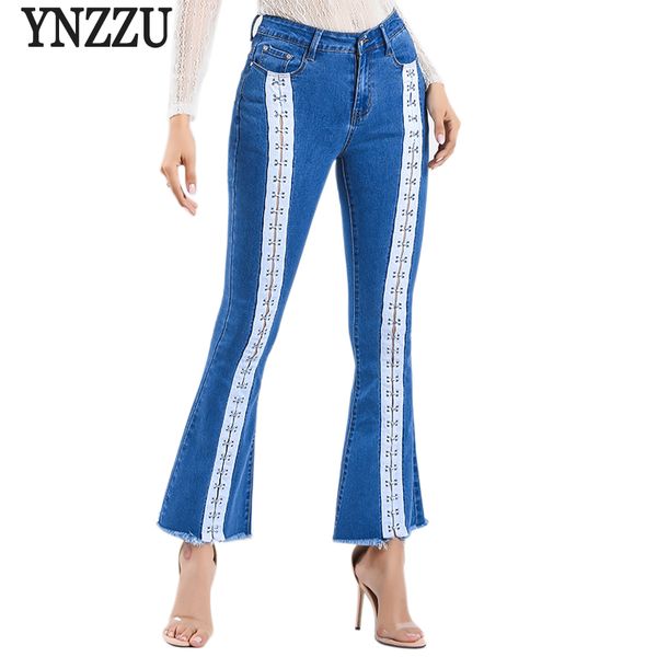ynzzu new design lace up jeans woman 2018 new high waist flare jeans denim pants trousers elegant women plus size yb254, Blue
ynzzu new design lace up jeans woman 2018 new high waist flare jeans denim pants trousers elegant women plus size yb254, Blue