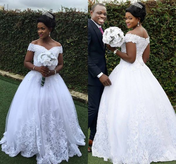 2019 new fashion lace ball gown wedding dresses off shoulder beads sequined applique wedding bridal gowns vestido de novia robe de mariée, White
2019 new fashion lace ball gown wedding dresses off shoulder beads sequined applique wedding bridal gowns vestido de novia robe de mariée, White