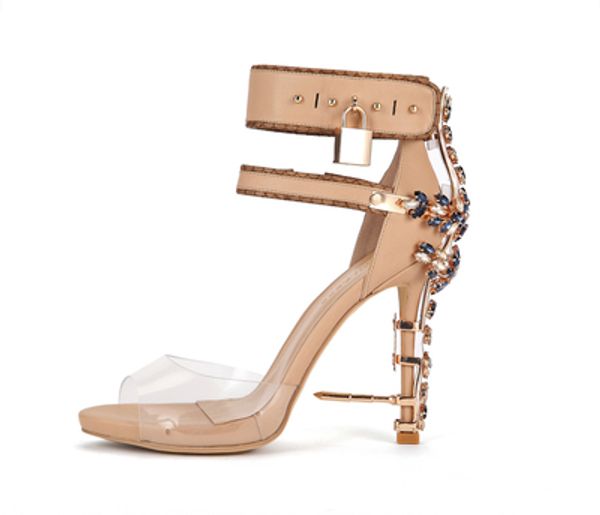 2018ss europe and europe word transparent rhinestones shoes new list bright diamond high heels summer metal women sandals, Black
2018ss europe and europe word transparent rhinestones shoes new list bright diamond high heels summer metal women sandals, Black