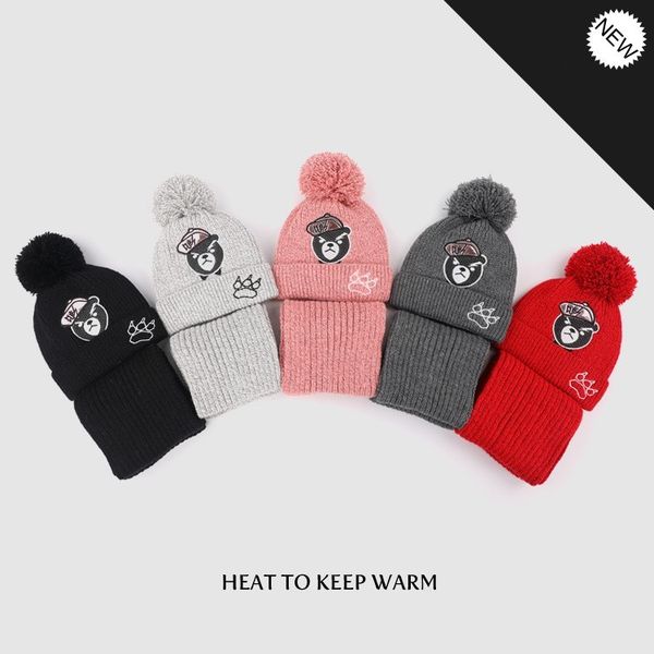 child bear beanies cap baby bear printed design knit hats kids winter warm hat scarf set, Yellow
child bear beanies cap baby bear printed design knit hats kids winter warm hat scarf set, Yellow