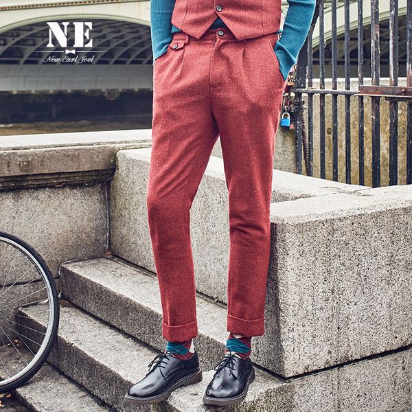 men clothing 2017 new 38% wool mens red formal wedding suit pants trousers solid slim fit england office pants plus size, White;black
men clothing 2017 new 38% wool mens red formal wedding suit pants trousers solid slim fit england office pants plus size, White;black