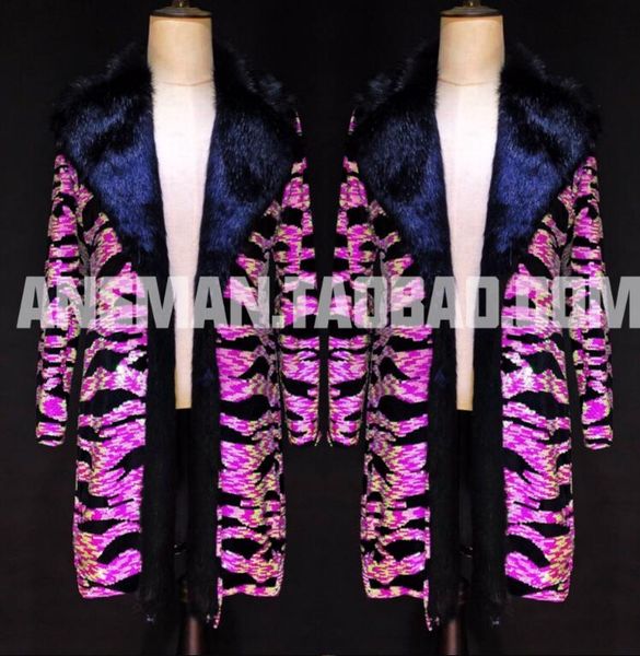s-5xl new men clothing fashion singer dj ds fur fluorescent pink dazzling long suit coat plus size stage performance costume, White;black
s-5xl new men clothing fashion singer dj ds fur fluorescent pink dazzling long suit coat plus size stage performance costume, White;black