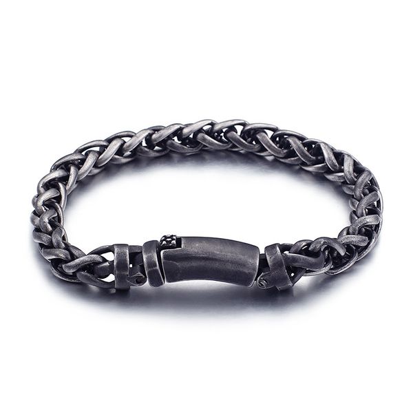 men's round wheat chain bracelet vintage black stainless steel bracelet bangles with magnetic buckle male jewelry
men's round wheat chain bracelet vintage black stainless steel bracelet bangles with magnetic buckle male jewelry