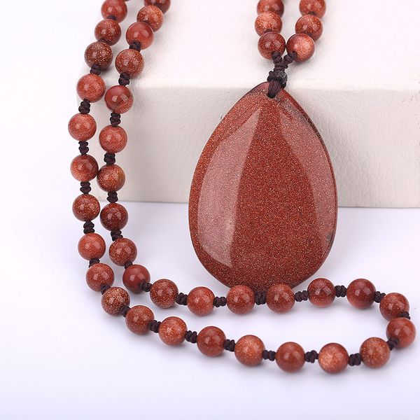 natural gem stone water drop necklaces pendants fashion sweater chain long necklace men women's goldstone reiki healing jewelry, Silver
natural gem stone water drop necklaces pendants fashion sweater chain long necklace men women's goldstone reiki healing jewelry, Silver