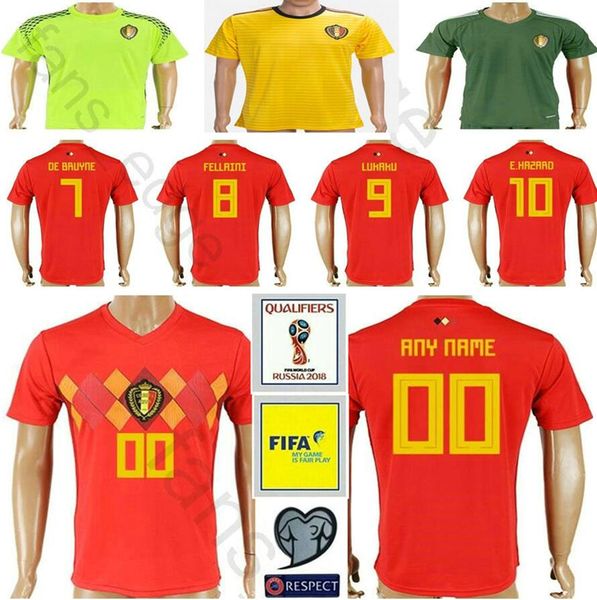 18 19 Belgium home red soccer jersey LUKAKU FELLAINI E.HAZARD KOMPANY DE BRUYNE thai quality Belgique Camisas futbol football shirts
18 19 Belgium home red soccer jersey LUKAKU FELLAINI E.HAZARD KOMPANY DE BRUYNE thai quality Belgique Camisas futbol football shirts