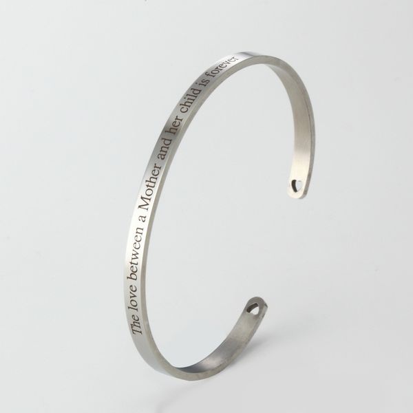 inspirational bracelet classic jewelry lettering the love between a mother and her child is stainless steel bangle&bracelet, Black
inspirational bracelet classic jewelry lettering the love between a mother and her child is stainless steel bangle&bracelet, Black