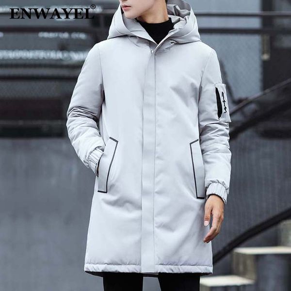 enwayel 2018 winter new long hooded white duck down jacket men coat casual thick warm feather overcoat windbreaker clothing 6550, Black
enwayel 2018 winter new long hooded white duck down jacket men coat casual thick warm feather overcoat windbreaker clothing 6550, Black