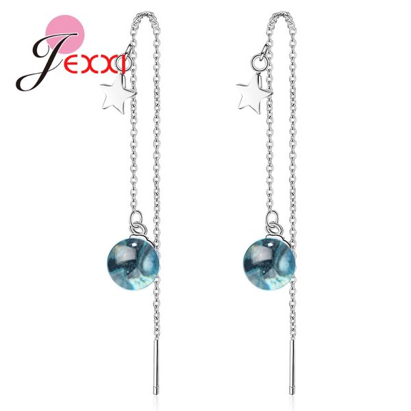 jexxi new arrival handmade beautiful 925 sterling silver long chain charm blue beads drop earrings for women engagement jewelry
jexxi new arrival handmade beautiful 925 sterling silver long chain charm blue beads drop earrings for women engagement jewelry