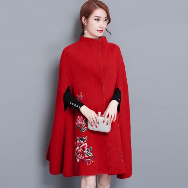 new vintage women wool blends long coat bat national wind cloak coats outerwear red black 5839
new vintage women wool blends long coat bat national wind cloak coats outerwear red black 5839