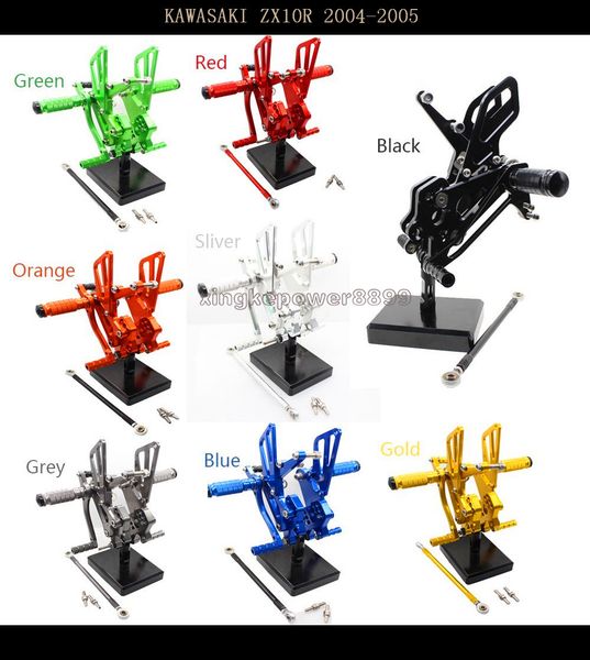 motorcycle cnc rearsets rear foot pegs rear set footrests fully adjustable rear foot boards fit for kawasaki zx10r 2004 -05
motorcycle cnc rearsets rear foot pegs rear set footrests fully adjustable rear foot boards fit for kawasaki zx10r 2004 -05
