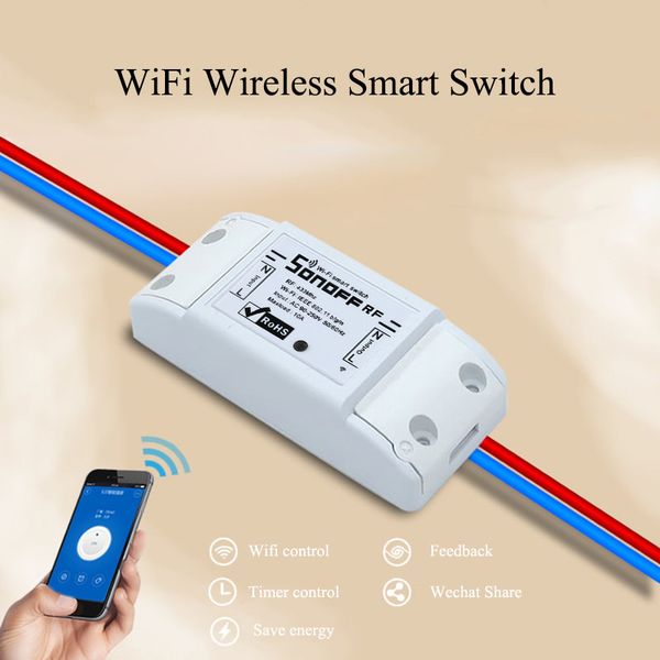 sonoff wifi switch universal smart home automation module timer diy wireless switch remote controller via ios android 10a/2200w
sonoff wifi switch universal smart home automation module timer diy wireless switch remote controller via ios android 10a/2200w