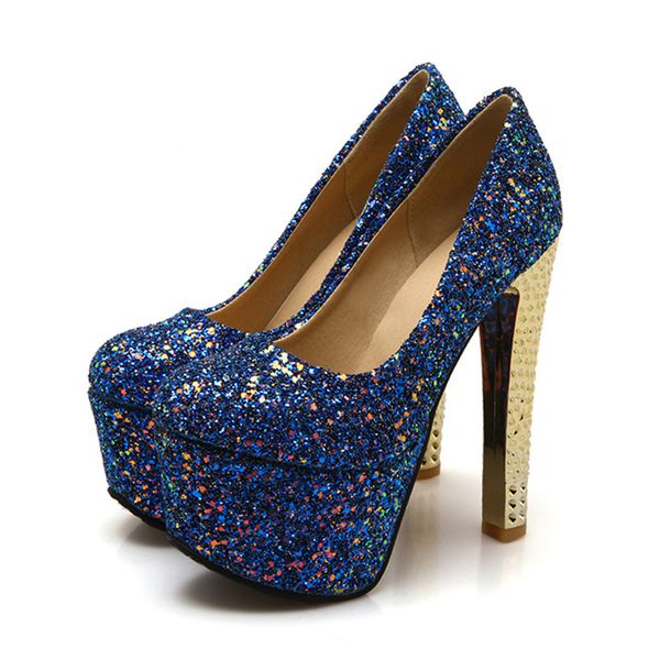 big size 15cm high heel platform women pumps chunky thick spike glitter sequined cloth bling wedding party dress ladies stiletto, Black
big size 15cm high heel platform women pumps chunky thick spike glitter sequined cloth bling wedding party dress ladies stiletto, Black
