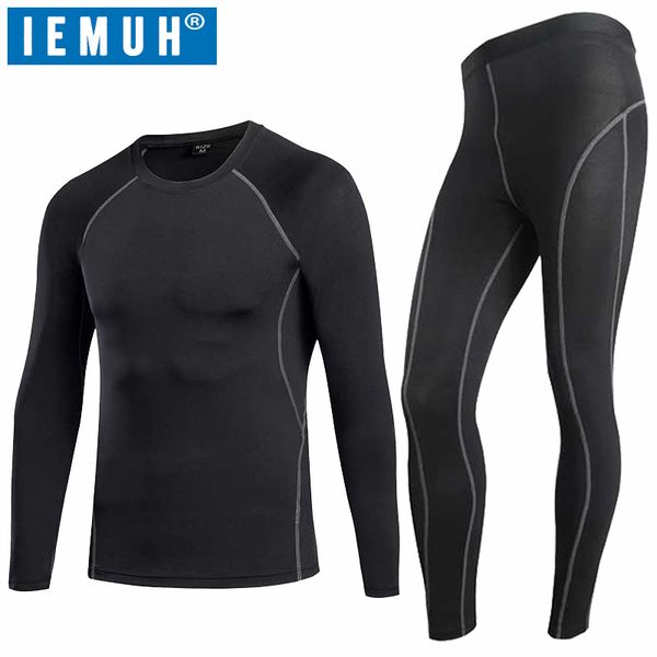 iemuh brand sports men fitness thermal underwear set breathble quick dry gymming male spring autumn hiking running long johns, White;black
iemuh brand sports men fitness thermal underwear set breathble quick dry gymming male spring autumn hiking running long johns, White;black
